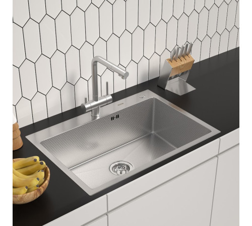 Кухонная мойка ARFEKA ECO AR 700*500 SATIN DECOR