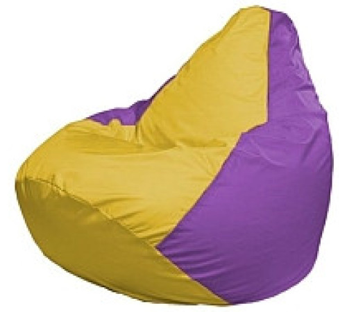 Кресло-мешок Flagman Груша Мини L Г0.1-253 желтый/сиреневый