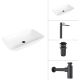 Умывальник Lauter 21886 + Reef 21CK8678BS + сифон 21635B + дон.клапан 21190B черный матовый