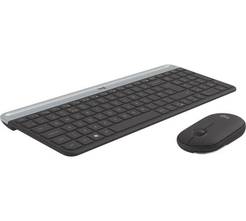 Клавиатура + мышь Logitech MK470 Slim Wireless Combo 920-009206 графитовый