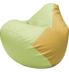 Кресло-мешок Flagman Груша Макси Г2.3-0408 светло-салатовый/охра