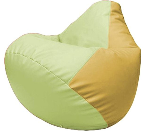 Кресло-мешок Flagman Груша Макси Г2.3-0408 светло-салатовый/охра