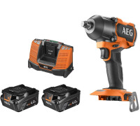 Гайковерт AEG Powertools BSS18MTF12BL-402C 4935479664 с 2-мя АКБ, кейс