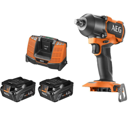 Гайковерт AEG Powertools BSS18MTF12BL-402C 4935479664 с 2-мя АКБ, кейс