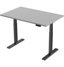 Стол Smartstol Slim 140x80x1.8 черный/серый камень