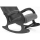 Кресло-качалка Mio Tesoro Бастион-32 велюр графит/черный