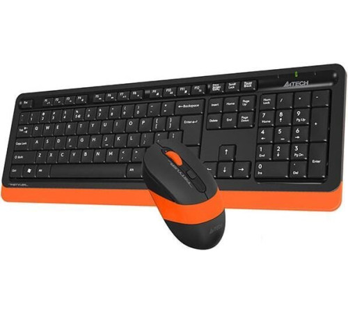 Клавиатура + мышь A4Tech Fstyler FG1010 черный/оранжевый