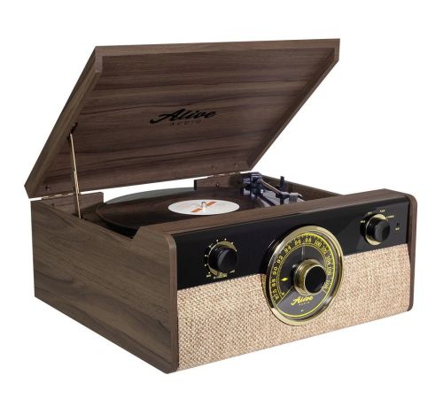 Виниловый проигрыватель Alive Audio Fusion Dark Wood
