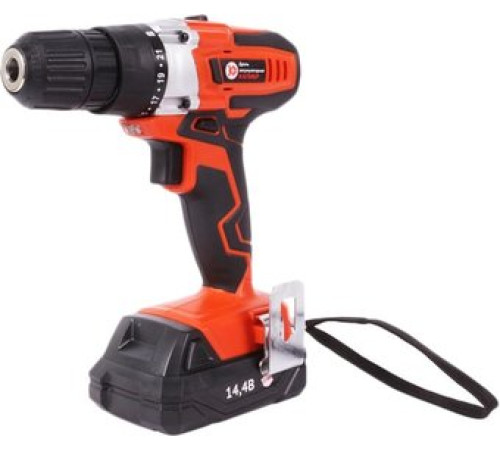 Дрель-шуруповерт Калибр ДА-14.4-2А+ с 2-мя АКБ, кейс