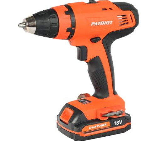 Дрель-шуруповерт Patriot BR 180Li 180301540 с 2-мя АКБ, кейс