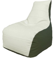 Кресло-мешок Flagman Бумеранг Б1.3-03 белый/зеленый