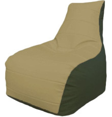 Кресло-мешок Flagman Бумеранг Б1.3-05 темно-бежевый/зеленый