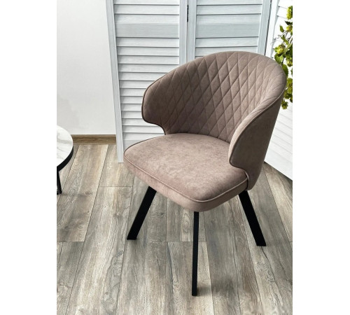 Стул с подлокотниками M-City Skat 670M05340 B5 капучино/черный