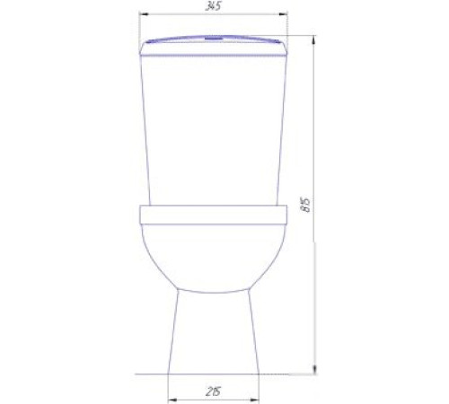 Унитаз Rosa Комфорт белый