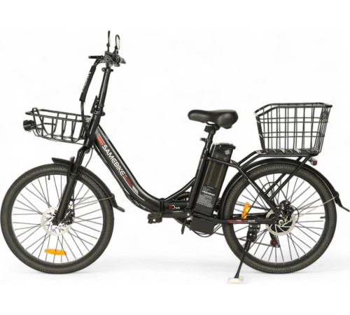 Электровелосипед SameBike City Master MY-E04 черный, разобранный, в коробке