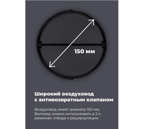 Кухонная вытяжка MAUNFELD MP-1 60 черный