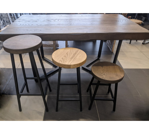 Табурет Iva-Wood полубарный натуральный