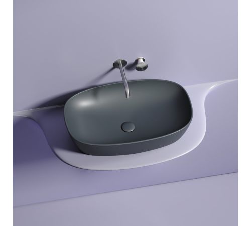 Умывальник Ceramica Nova Element CN6049MDH темный антрацит матовый