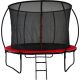 Батут GoUP Luxury 8FT с сеткой и лестницей, красный