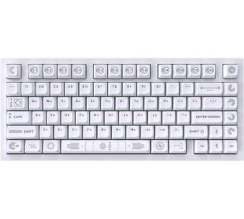 Клавиатура Дарк Проджект CM81 Zeno g3ms Sapphire, белый