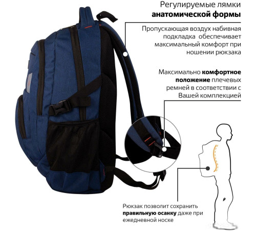 Городской рюкзак BRAUBERG Меркури 226348