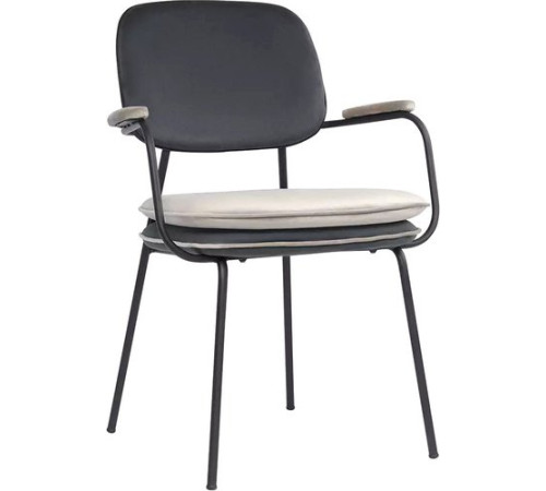 Стул с подлокотниками Bergenson Bjorn Pea BB0000700 темно-серый/бежевый