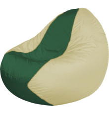 Кресло-мешок Flagman Classic К2.1-82 бежевый/зеленый