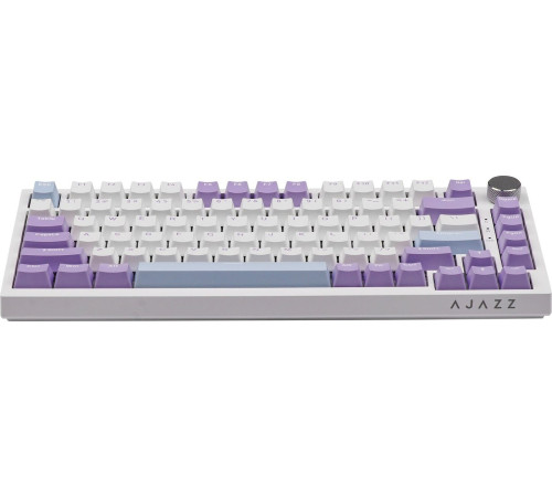 Клавиатура Ajazz AK820 белый/фиолетовый, Ajazz Sea Salt