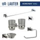 Набор аксессуаров для ванной Lauter 21SH6081 + 21SH6051 + 21SH6091 + 21SH6071 + 21SH6011 Chrome, 5 предметов