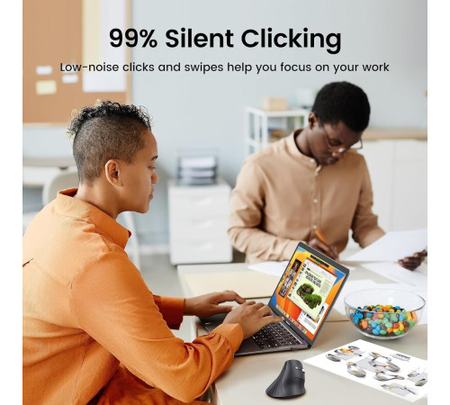 Вертикальная мышь Ugreen MU008 25444 черный