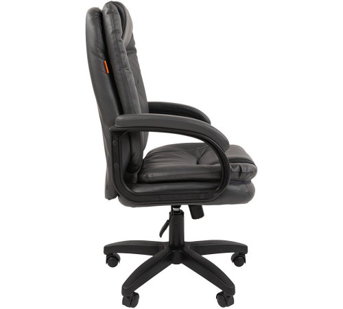 Офисное кресло CHAIRMAN 668LT N черный пластик/экопремиум серый