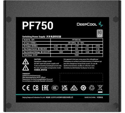Блок питания DeepCool PF750