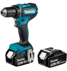 Дрель-шуруповерт Makita DDF485RTJ с 2-мя АКБ 5.0 Ач, кейс
