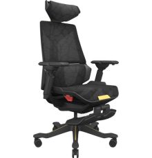 Игровое геймерское кресло ErgoSmart Bloodragon черный/золотистый