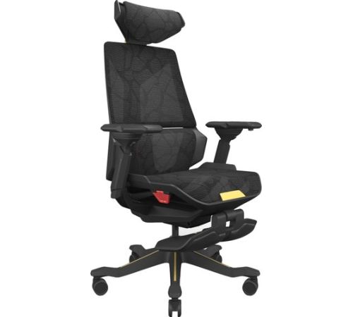 Игровое геймерское кресло ErgoSmart Bloodragon черный/золотистый