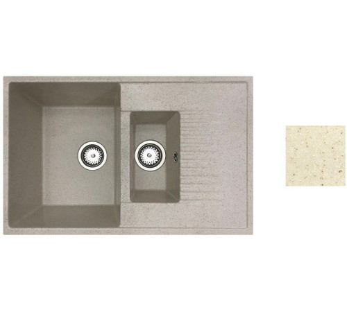 Кухонная мойка БелЭворс Forma L бежевый, без сифона