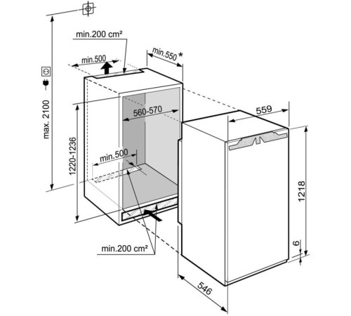 Однокамерный холодильник Liebherr IRe 4100 Pure