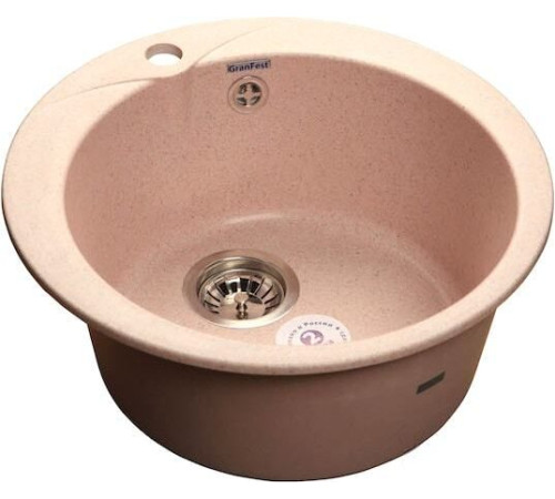 Кухонная мойка GranFest Rondo GF-R480 светло-розовый
