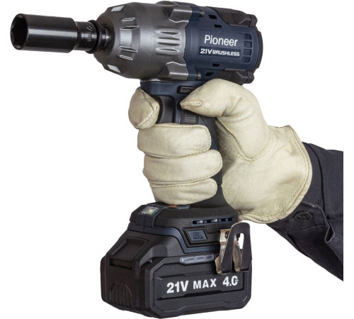 Гайковерт Pioneer Tools CIW-E2041CB с 1-им АКБ, кейс