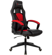 Игровое геймерское кресло Бюрократ Zombie Arena черный/красный