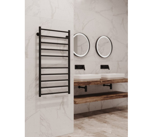 Полотенцесушитель Stinox Toscana 50x100 tos100 Ral 9005 черный матовый