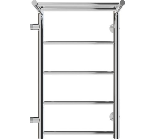 Полотенцесушитель El-term Лион с полкой П5 500x700 боковое подключение 500, левый