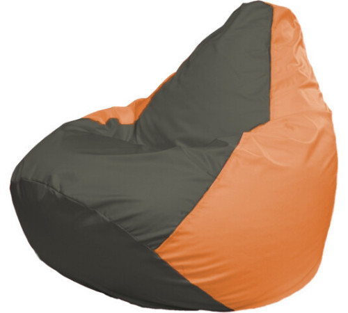 Кресло-мешок Flagman Груша Макси Г2.1-363 оранжевый/серый темный