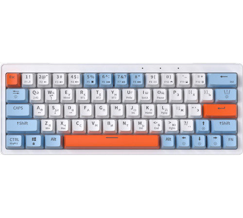 Клавиатура JEGG ZA63 Pro White Blue Orange TNT Yellow