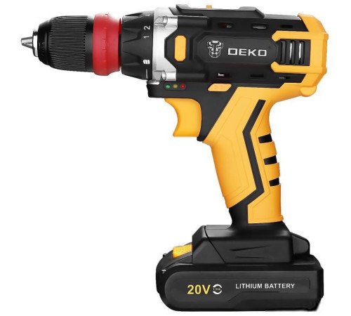 Дрель-шуруповерт Deko DKCD20FU-Li SET 1 063-4176 с 1-им АКБ