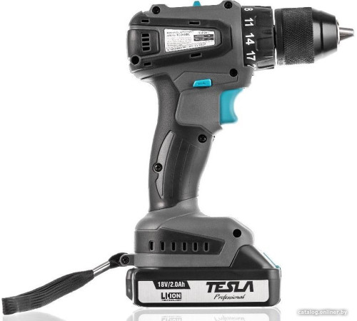 Дрель-шуруповерт Tesla TCD18BL 840369 с 2-мя АКБ, кейс