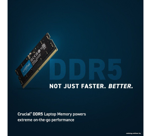 Оперативная память Crucial 16ГБ DDR5 SODIMM 5600МГц CT16G56C46S5