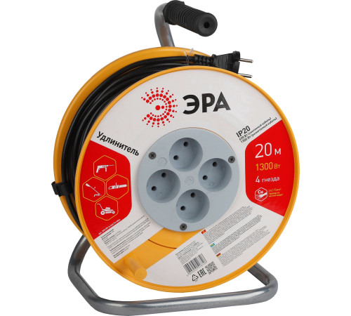 Удлинитель ЭРА RP-4-2x0.75-20m