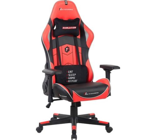 Игровое геймерское кресло Evolution Tactic PRO Special edition D3 черный/красный