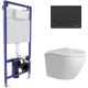 Унитаз подвесной Berges Wasserhaus Okus Rimless 043390 с сиденьем